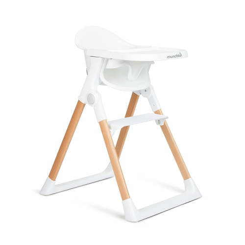 Munchkin® Float™ Easy Clean Foldable Infant and Toddler High Chair, White, Unisex