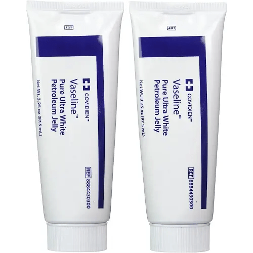 Pure Ultra White Petroleum Jelly Ointment, Kendall, 2-pack, 3.25 oz. each