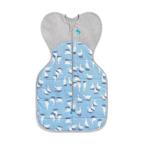 Love to Dream Swaddle UP Warm, 2.5 TOG, Dramatically Better Sleep, Allow Baby to Sleep in Preferred Arms Up Position for Self-Soothing, Snug Fit Calms Startle Reflex, 5-8.5lbs, Silly Goose