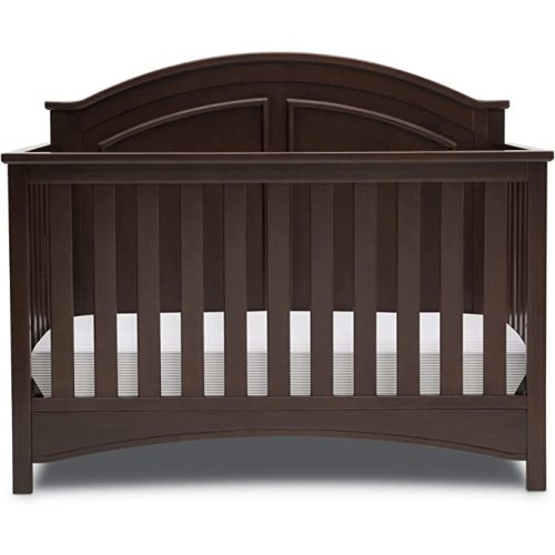Delta Children Perry 6-in-1 Convertible Crib - Greenguard Gold Certified, Walnut Espresso