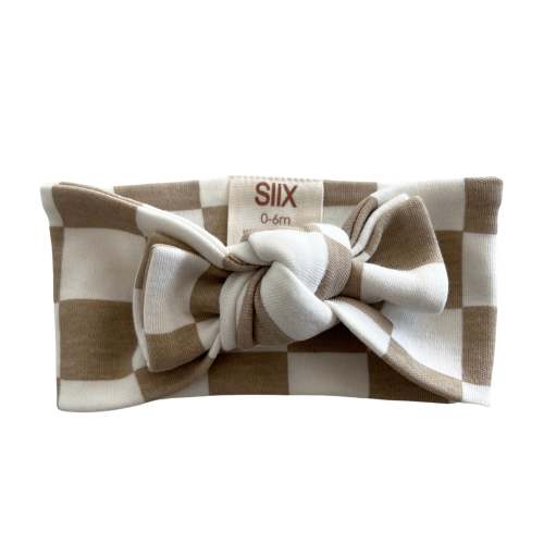 Tiramisu Checkerboard / Organic Bow