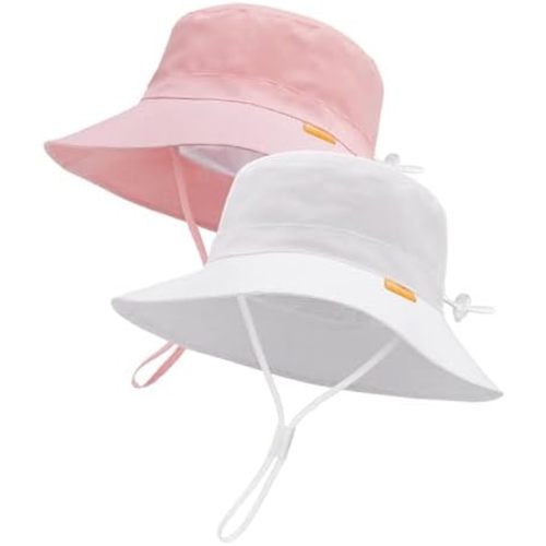 FURTALK Baby Sun Hat Toddler Boys Girls Bucket Hat for Kids 0-5 Years UPF 50+ Sun Protective Child Summer Beach Hats