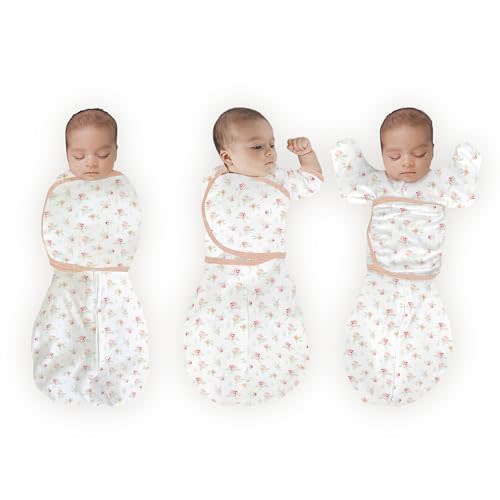 SwaddleDesigns 6-Way Omni Swaddle Sack Arms Up Swaddle for Newborn, More Options to Calm Startle Reflex, Improves Sleep