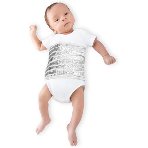 Struggling to See Baby’s Breathing on Night Vision Monitors? Visibli Baby Strap Reflective Panel Makes Movement Visible (White, Medium 3M-12M)