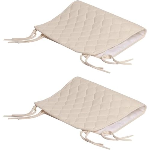 TL Care Waterproof Quilted Sheet Saver Cover Made with Organic Cotton Top Layer, Natural Color, 2 Pack