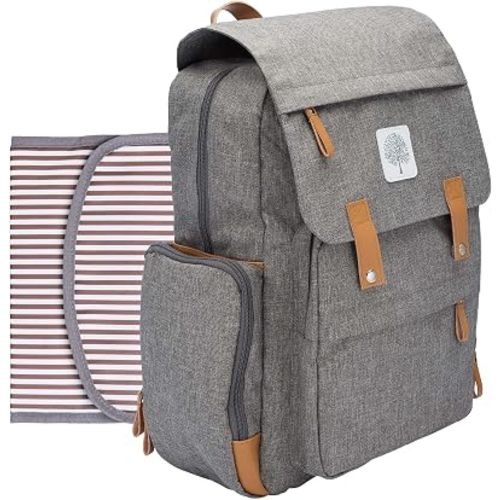 Parker Baby Co. 8-Year Original Birch Diaper Backpack - Gray