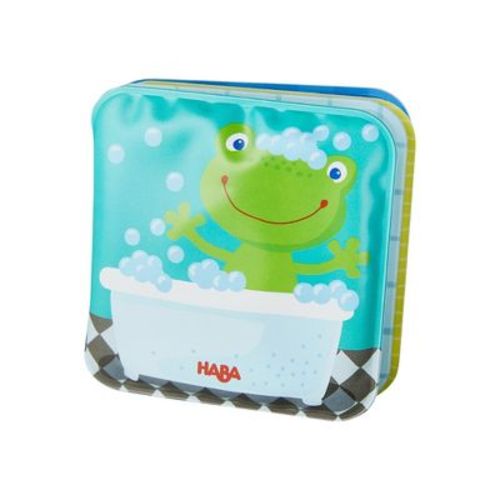 Haba Mini Bathtime Book Fritz The Frog With Rattling Effect - Great For Bathtime Or Wading Pool