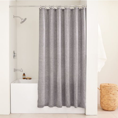 European Flax Linen Shower Curtain