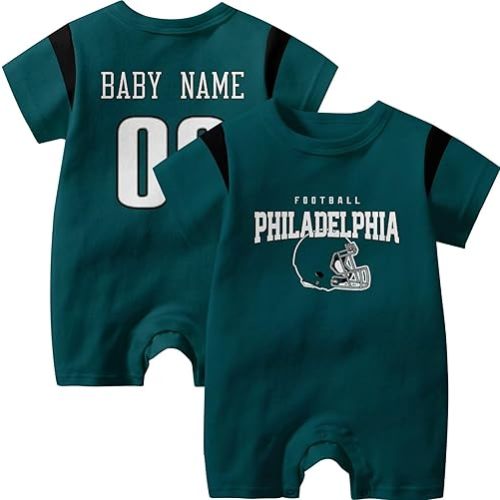 KREDE Baby Clothes Unisex Baby Rompers Bodysuit Custom Name Number for Boys