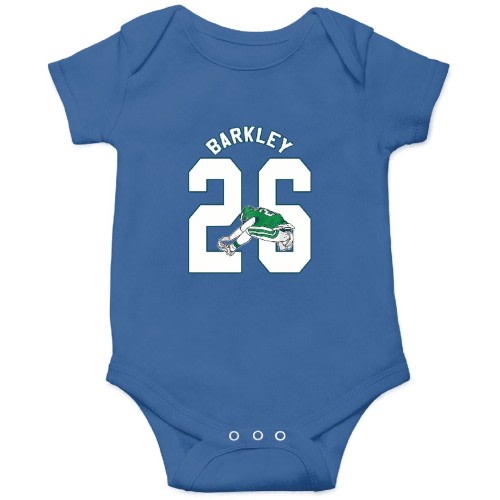 Fly Saquon Fly Eagle Barkley The Reverse Hurdle 2024 Onesies Kids's Short Sleeve Onesie 12M Royal sold by Hedgehog | SKU 980756379 | Printerval