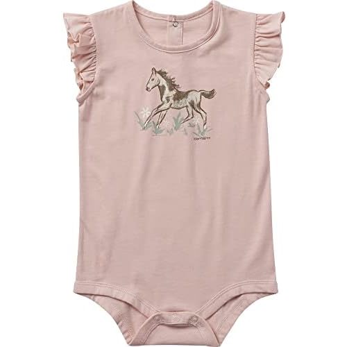 Carhartt Baby Girls' Short-Sleeve Day On The Farm Bodysuit