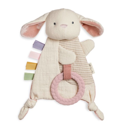 Bitzy Crinkle™ Sensory Toy with Teether - Bunny