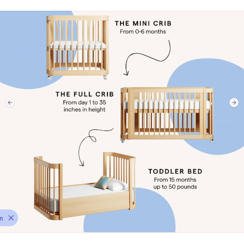 The Wave Crib
The 3-in-1 Wave Crib is a modern essential designed to grow with your child, converting from mini crib to full crib to toddler bed. Its sculptural silhouette and refined proportions elevate any space, while GREENGUARD Gold Certification ens
