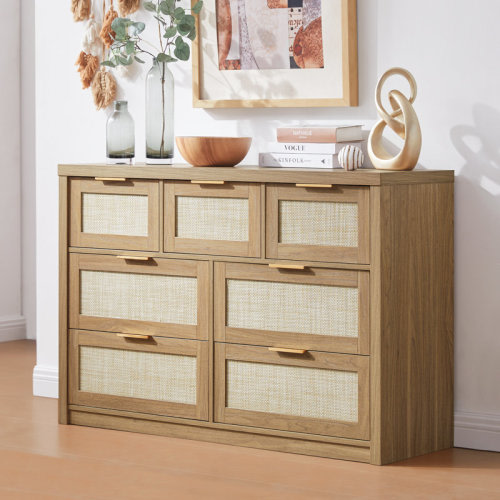 Millwood Pines Dearbhaile 47" W 7 - Drawer Dresser & Reviews | Wayfair