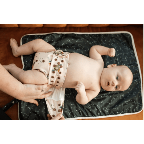 Ultra-Soft Bamboo Machine Washable and Wipeable Diaper Change Mat
