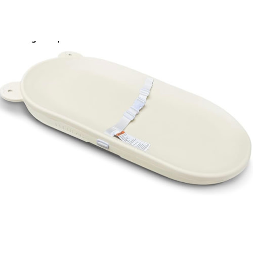 Baby Changing Pad, EVA Waterproof Non-Slip Changing Table Pad with Adjustable Strap for Dresser Changing Table Nursery, Portable Diaper Changing Pad, Oat