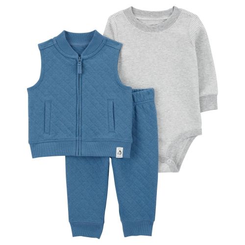 Baby 3-Piece Quilted Little Vest Set - Carter's | Carter's