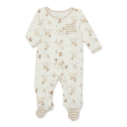 Disney Baby Wishes + Dreams Bambi Infant Baby One Piece Footed Sleep 'N Play, Sizes Preemie-6 Months
