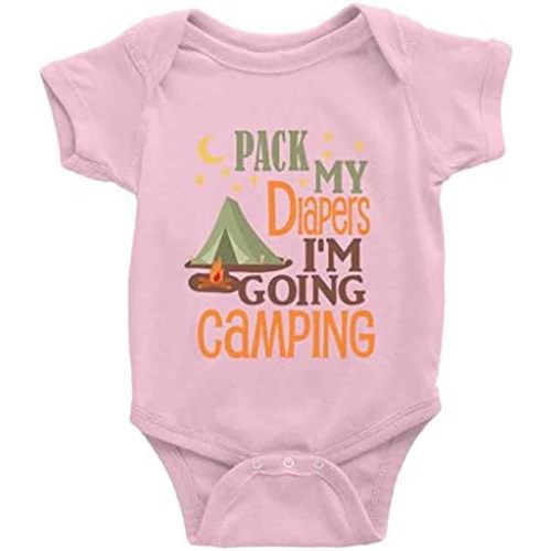 Pack Diaper Going Camping Cute Bodysuit Girl boy Infant Toddler Baby Clothes Creeper