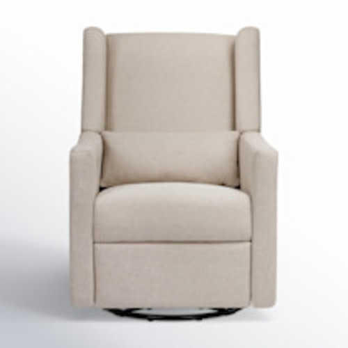 babyletto Kiwi Electronic Swivel Reclining Glider - Performance Beach Eco-Weave