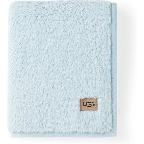 UGG 25109 Blakely Baby Blanket Comfy Cozy Machine Washable Luxury Throw Blankets for Newborn Babies Plush Sherpa Blankie Soft Gentle on Skin, 41 x 31-Inch, Sky Blue