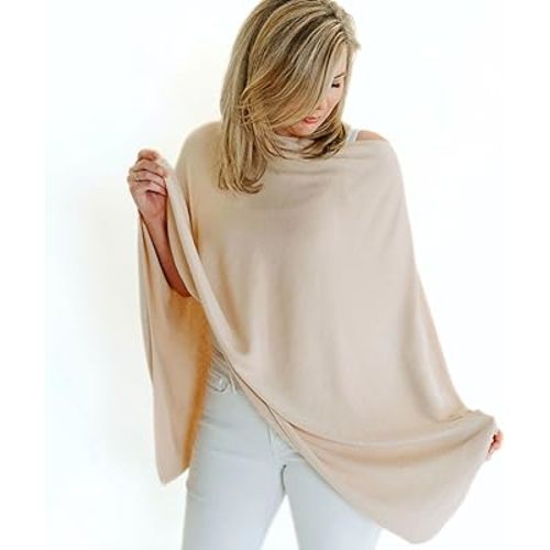 Nursing Cover for Breastfeeding | Full Coverage | Breathable & Soft | Wide Viewing Neck | Stretchable Modal Fabric