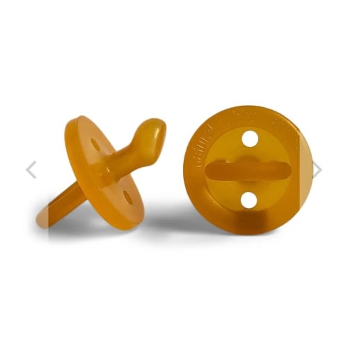 Natural Rubber Soother - ORTHODONTIC Twin Pack (Small or Large) - Go For Zero