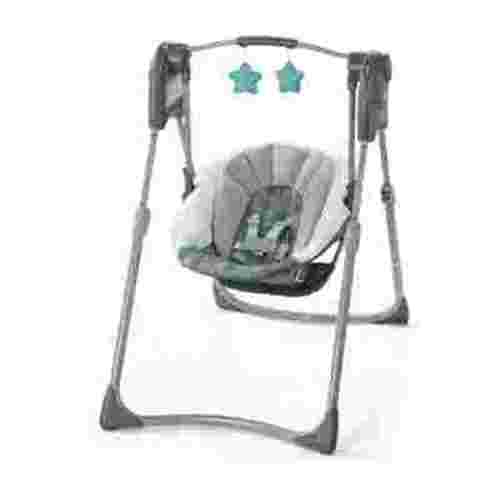 Graco Slim Spaces Compact Infant Swing, Space-Saving Design, Gray, Tilden