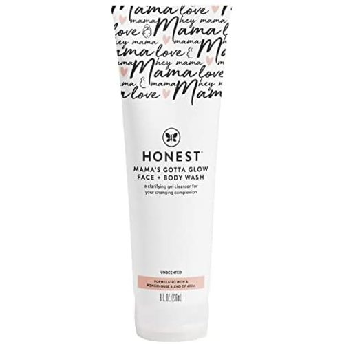 The Honest Company Honest Mama's Gotta Glow Face and Body Wash, 8 Fl Oz