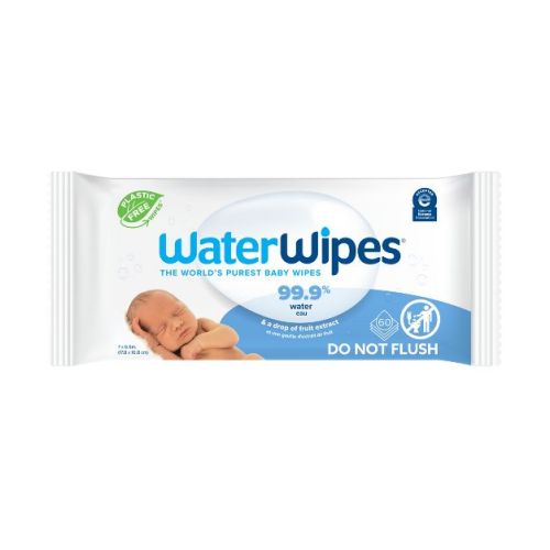 Waterwipes Plastic-free Original Unscented 99.9% Water Based Baby Wipes - 60ct