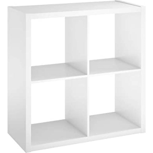 ClosetMaid 4549 Decorative Open Back 4-Cube Storage Organizer, White