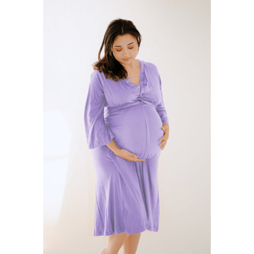 Amelia Labor & Postpartum Gown Lilac