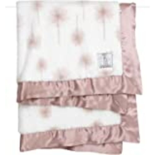 Little Giraffe Luxe Stroller Baby Blanket, Silver, 29" x 35"
