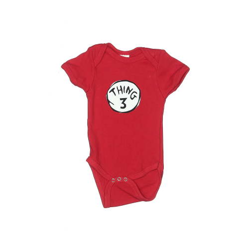 Creations of Grace Graphic Red Short Sleeve Onesie Size 3-6 mo