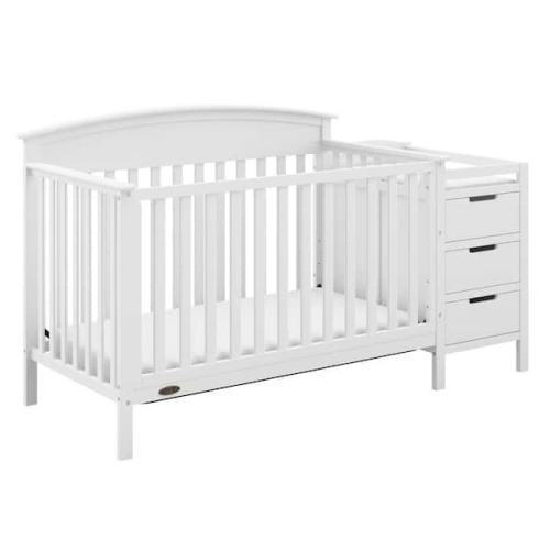 Benton White 4-in-1 Convertible Crib and Changer