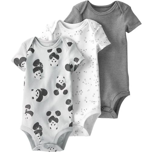 little planet by carter's unisex-baby 3-pack Short Sleeve Bodysuits Made With Organic Cotton