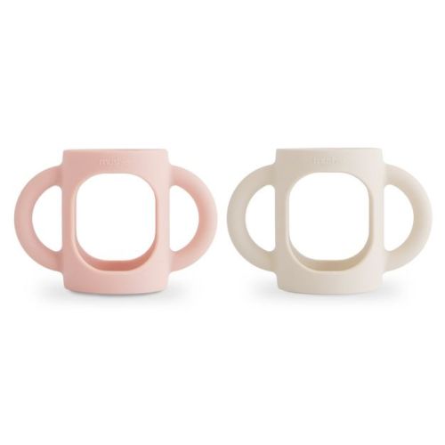 Silicone Bottle Handles Blush/Shifting Sand One Size