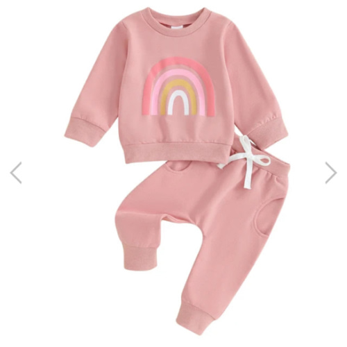 RAINBOW Joggers Outfit - Hazel & Bo