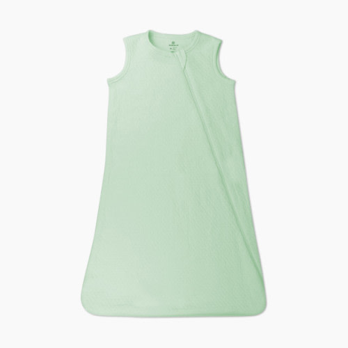 Organic Cotton Matelasse Wearable Blanket - Sage