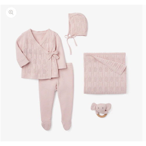 Blush Pink Baby Layette Set w. Box – Elegant Baby