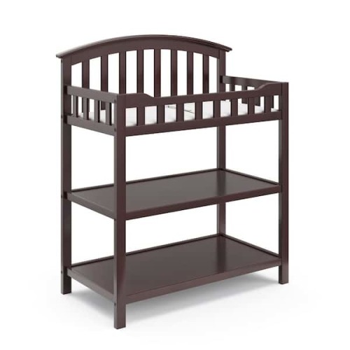 Espresso Wood Changing Table