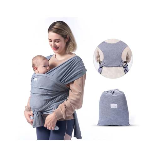 Baby Wrap Carrier - Gray