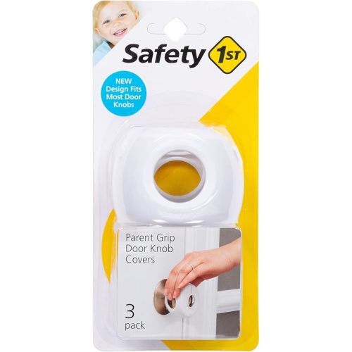 Safety 1st Parent Grip Door Knob Covers, White, One Size (Pack of 3)