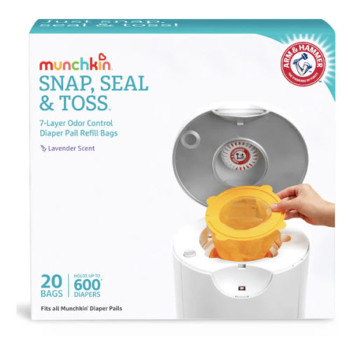 Arm & Hammer Snap, Seal & Toss Diaper Pail Bag Refills