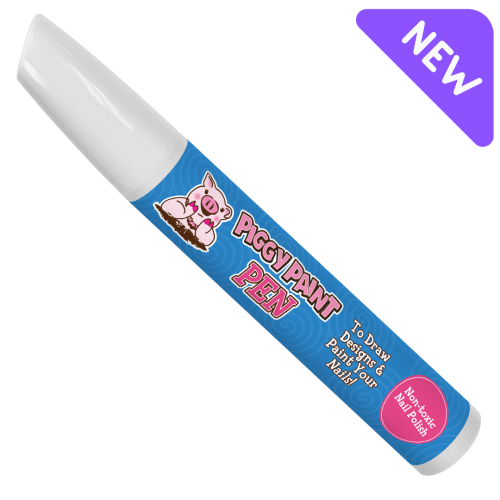 Blazin' BLUE Piggy Paint Pen - Kids Non-toxic Nail Polish