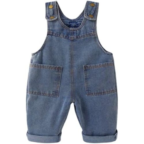Baby Denim Overall Toddler Soft Cute Bib Pants Jeans Jumpsuit
