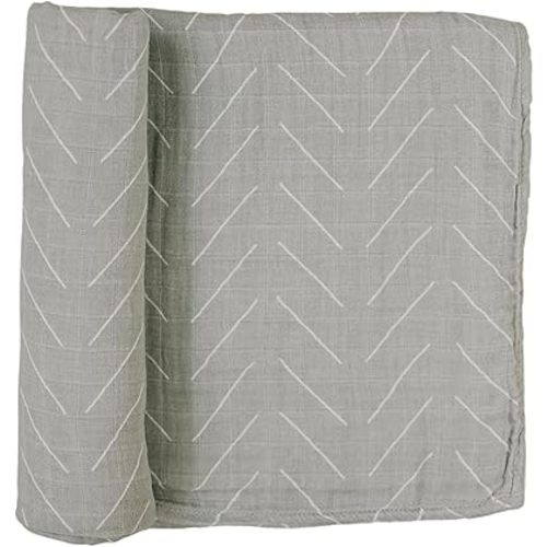 Mebie Baby Desert Sage Muslin Swaddle, Modern and Neutral Swaddle Blanket for Baby Girl or Boy, Soft Baby Blankets, Newborn Swaddle Blanket, 0-3 Month, Comfy Wrap, Baby Essentials & Gifts