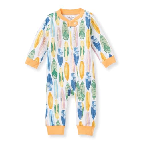 Burt's Bees Baby Baby Boys' Sleep and Play Pajamas, Zipped Jumpsuit