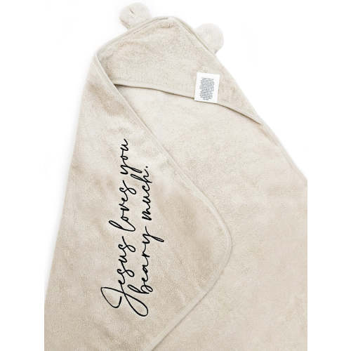 Jesus Loves You Beary Much Towel – AmorClothingCo.