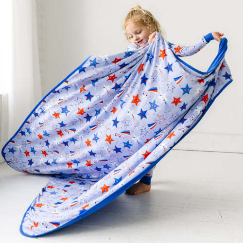 Blue Stars & Stripes Large Cloud Blanket®